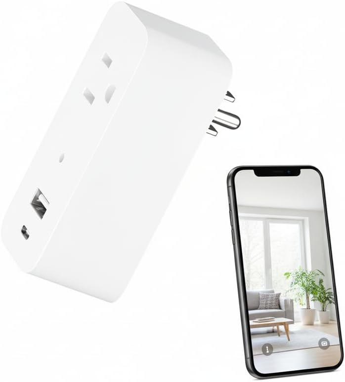 Enchufe inalámbrico de 1080p para cámara inteligente, compatible co...