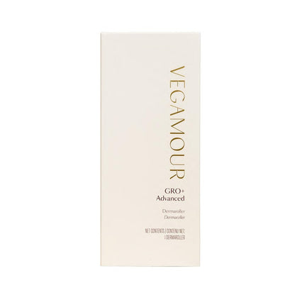 VEGAMOUR GRO+ Advanced Dermaroller | 1,200 Microneedles de 0.25mm Herramienta para el cuero cabelludo | Exfolia suavemente el cuero cabelludo | Cabezal ancho para máxima cobertura