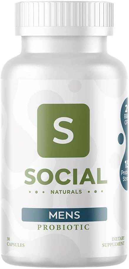 Social Naturals Probiótico para hombres | 20 mil millones de UFC |...