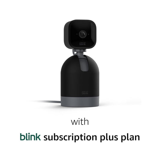 Blink Mini Pan-Tilt with 1-Year Subscription Plus Plan| Rotating in...