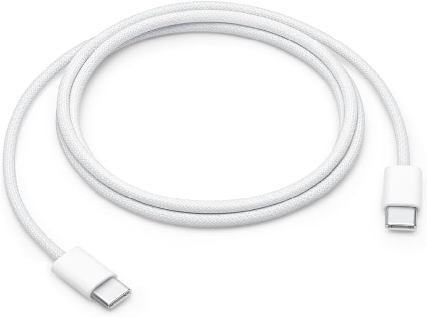 Apple Cable de carga tejido USB-C a USB-C de 60 W (3.3 ft): carga r...