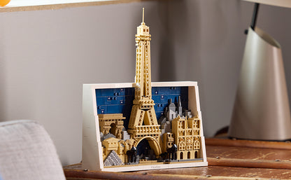 LEGO Architecture París – Juego de construcción de la Ciudad del Amor para adultos - Decoración DIY para oficina o dormitorio para mujeres y hombres, edades 18+ - Estructura ensamblable para colgar o