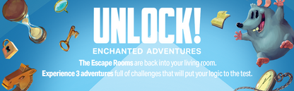 Asmodee Juego de cartas Enchanted Adventures: aventura cooperativa inspirada en la sala de escape, divertido juego familiar para niños y adultos, a partir de 10 a 6 jugadores, 1 hora de juego