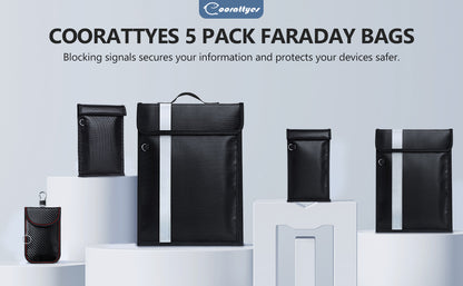 Bolsas Faraday a prueba de EMP, bolsa Faraday antirrastreo para teléfonos, computadoras portátiles, tabletas y llaves de coche, bolsas EMP con ignífugo e impermeable, jaula Faraday con asa