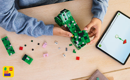 LEGO Minecraft The Creeper - Juguete de construcción para niños, juguete de Minecraft para niños y niñas, a partir de 10 años, decoración de habitación para jugadores con primera versión de minifigura