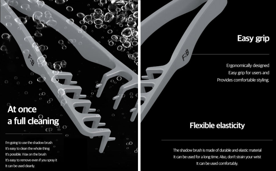 FORBEAUT Shadow - Cepillo de pelo para hombre, diseño curvado ventilado, hace que los hombres se sientan más cómodos, el cabello frontal añade volumen, expresión de textura, efecto ondulado