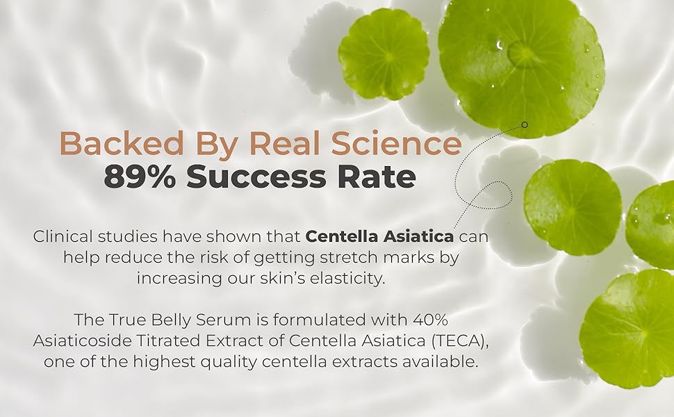 8 Sheep True Belly Serum, aceite para el vientre seguro para el embarazo con ácido hialurónico de triple peso y centella asiática, apoya la hidratación y elasticidad de la piel, fabricado en Estados