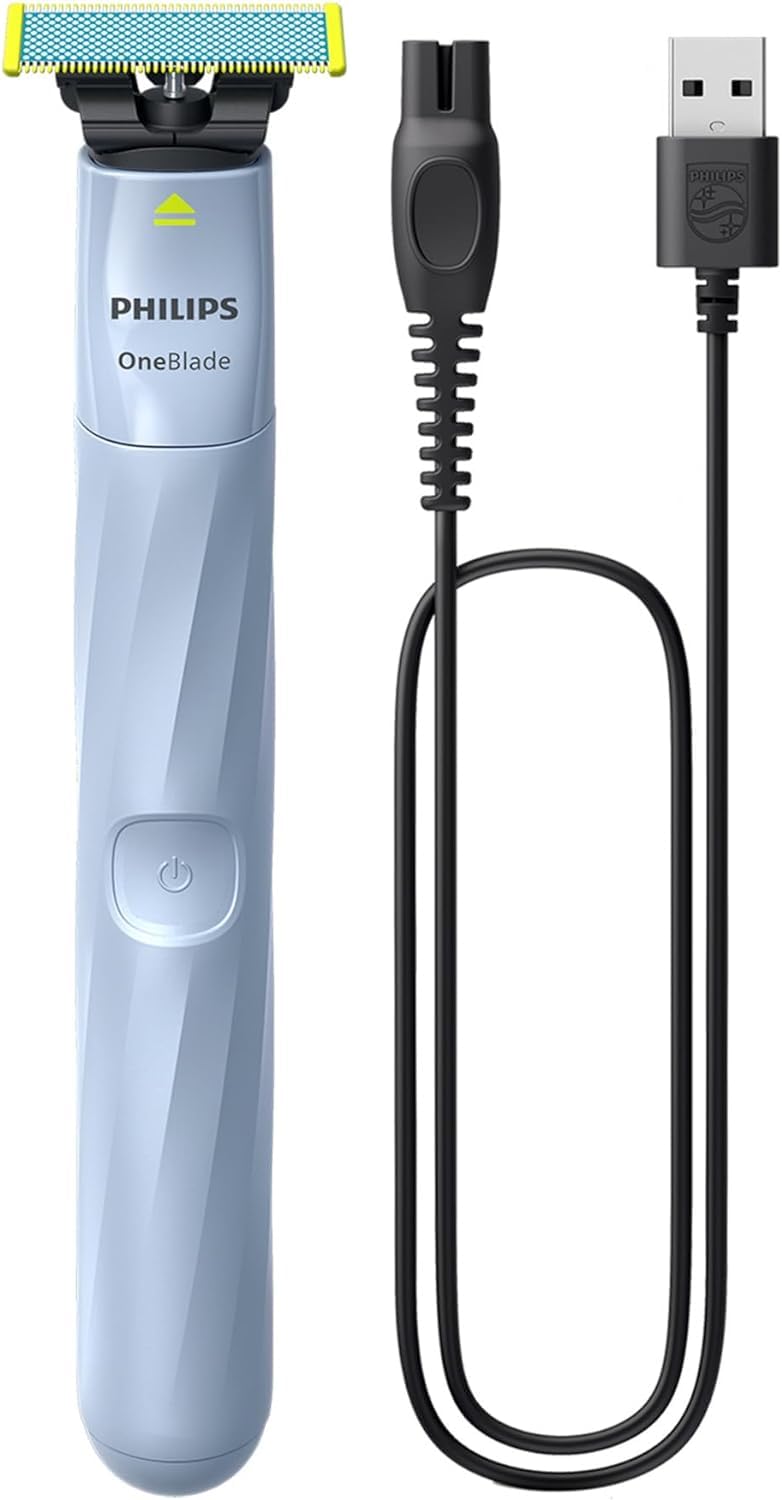 Philips OneBlade First Shave, sistema de afeitado eléctrico híbrido...