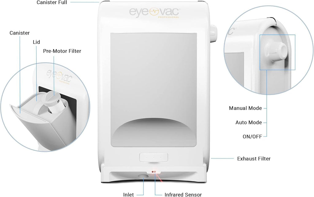 EyeVac Pro &amp; Squeegee - Paquete de escoba automática al vacío s...