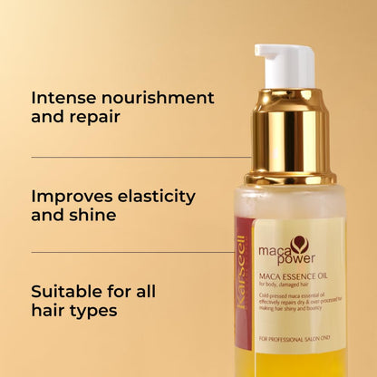 Máscara de Tratamiento Capilar de Colágeno Karseell, Juego de Aceite de Argán para Acondicionador de Reparación Profunda de Cabello Dañado, Seco y Todo Tipo de Cabello, 16.9 onzas líquidas + 1.69