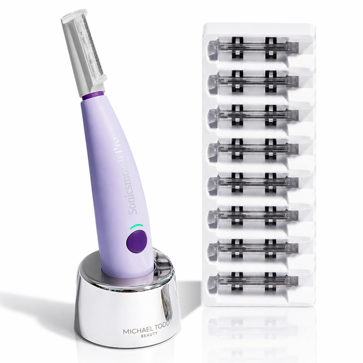 Michael Todd Beauty Sonicsmooth Dermaplane - Maquinilla de afeitar...