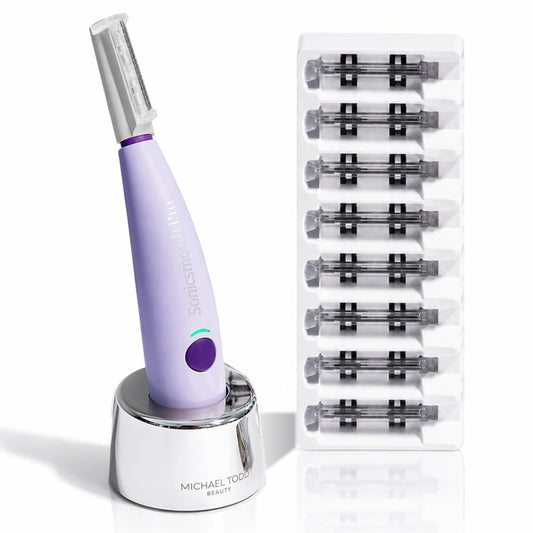 Michael Todd Beauty Sonicsmooth Dermaplane - Maquinilla de afeitar...
