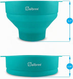 Salbree Tazón plegable de silicona para hacer palomitas de maíz par...