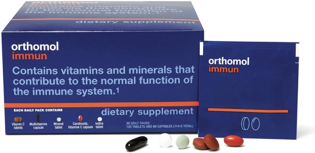 Orthomol Immun Tabletas y Cápsulas, Suplemento de Apoyo Inmunológic...