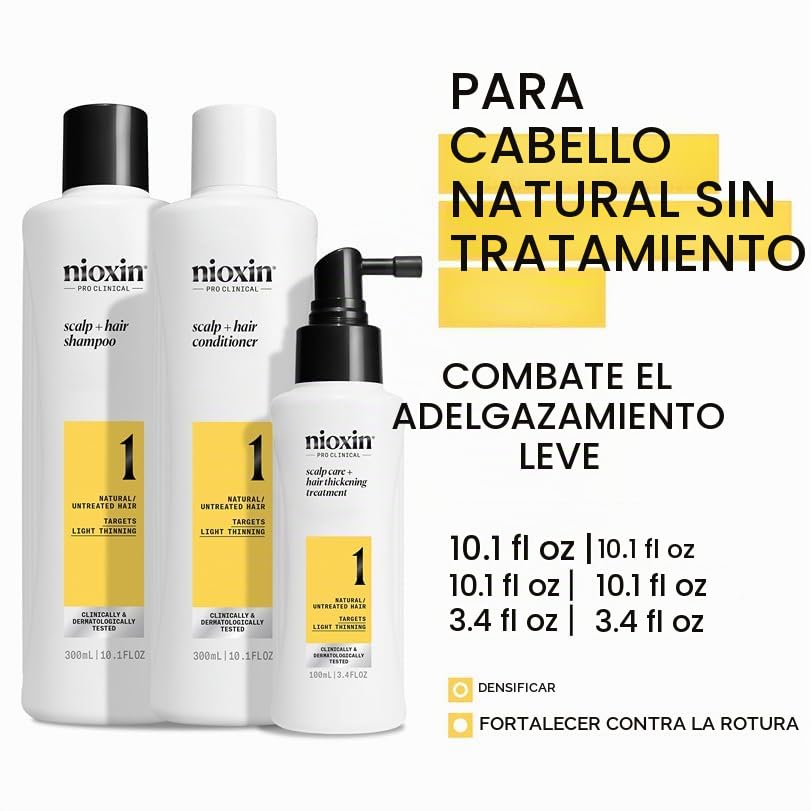 Nioxin Kits de sistema, limpia, acondiciona, hidrata el cuero cabel...