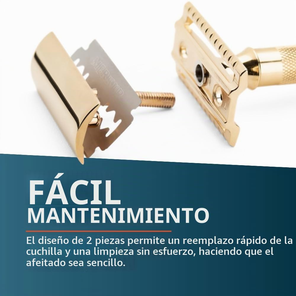 Merkur Maquinilla de afeitar clásica de seguridad de doble filo de...