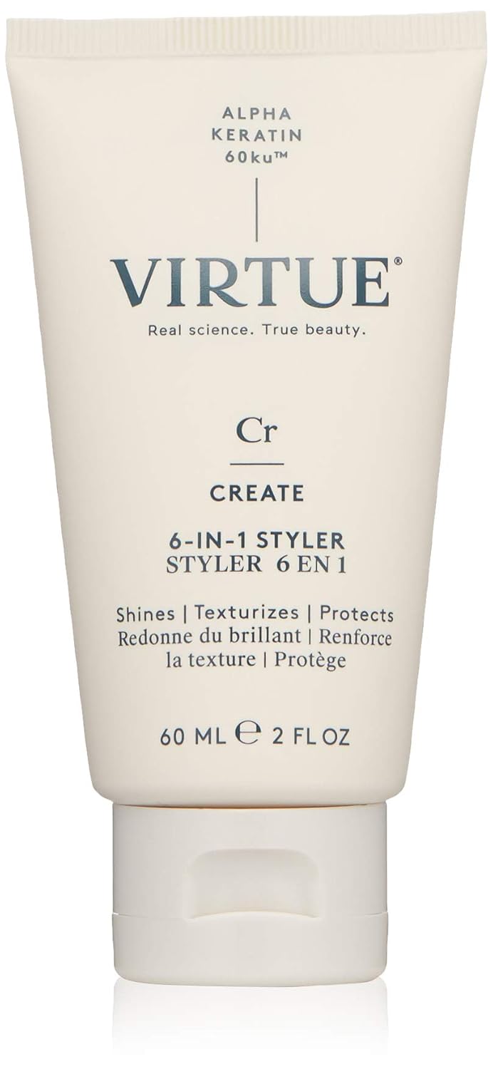 Virtue 6-en-1 Estilizador de Cabello, Crema de Peinado con Protecci...