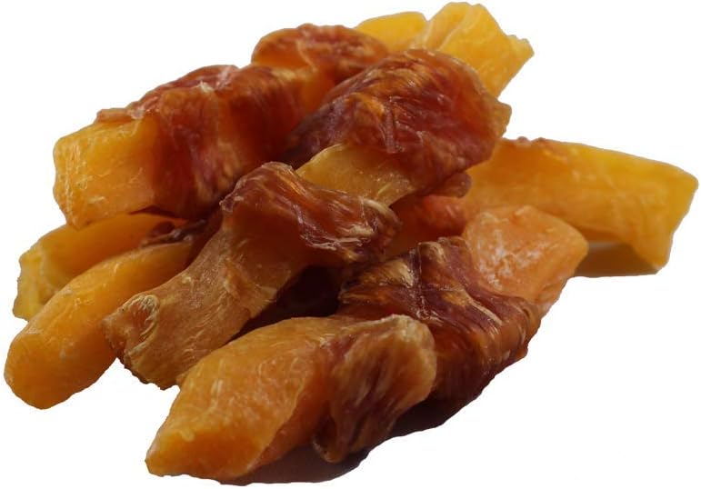 Marca de Amazon \u2013 Solimo Golosinas para perro de batata dulce...
