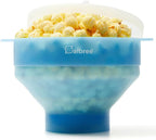 Salbree Tazón plegable de silicona para hacer palomitas de maíz par...