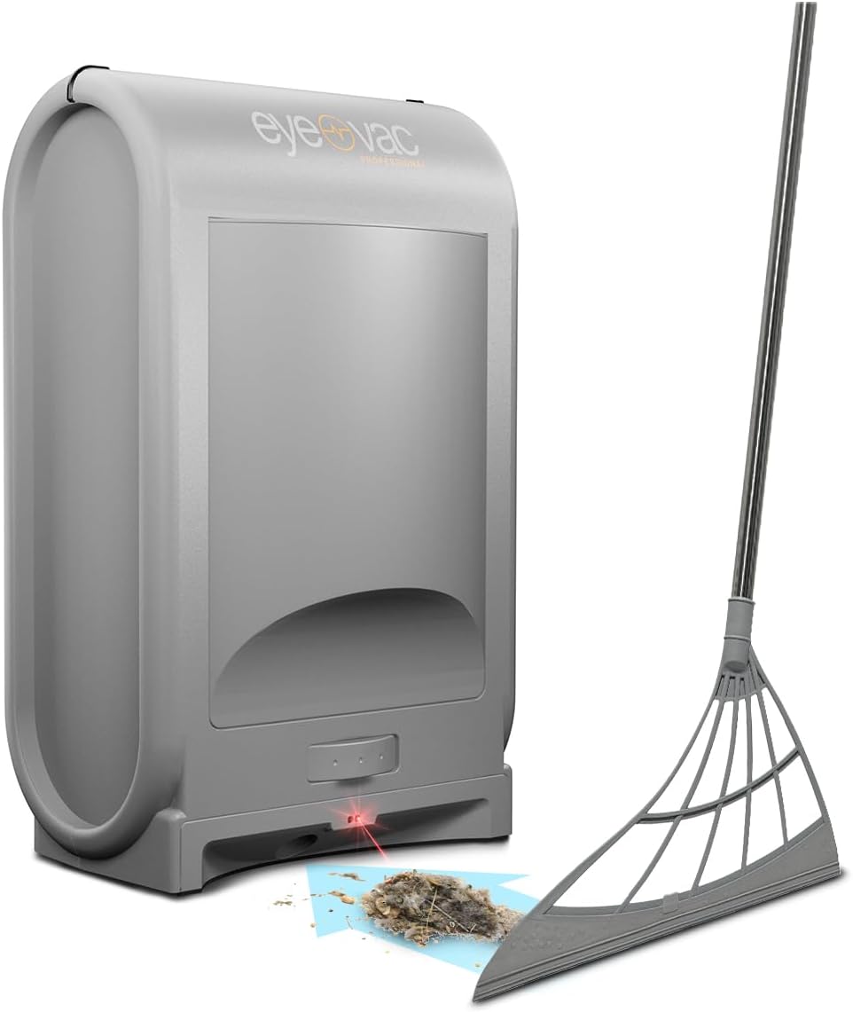 EyeVac Pro &amp; Squeegee - Recogedor automático al vacío sin conta...