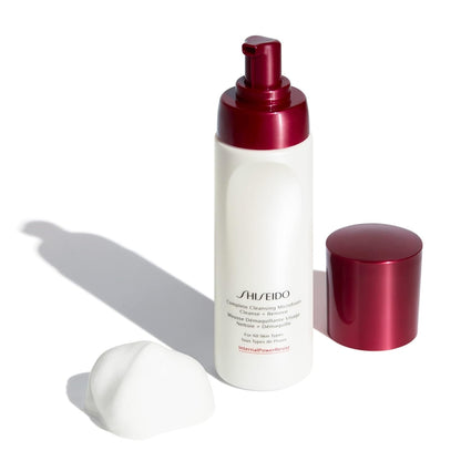 Shiseido Microespuma limpiadora completa, 6.1 fl oz, limpiador ligero e instantáneo para una piel suave e hidratada, suaviza y elimina las impurezas, todo tipo de piel