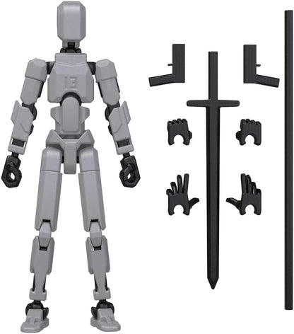 MerryXD T13 Figura de acción 3D, muñeco de ensamblaje completado No...