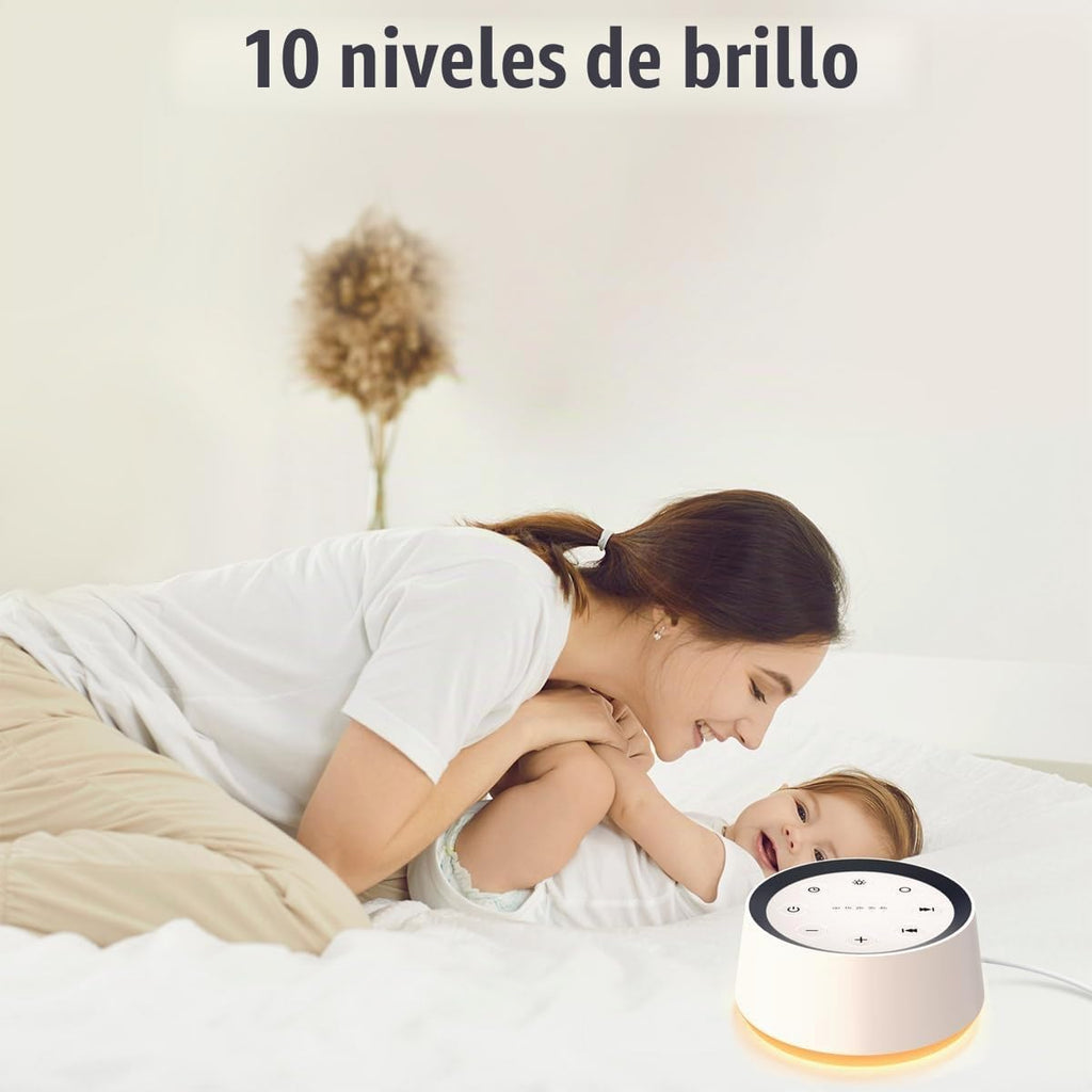 Máquina de Sonido de Ruido Marrón con 30 Sonidos Relajantes, Luz No...