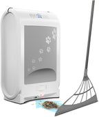 EyeVac - Paquete de escoba para mascotas y escoba, recogedor automá...