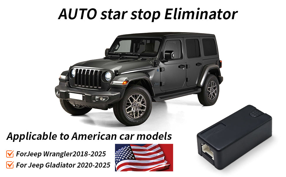 Eliminador de parada de arranque automático para Jeep Wrangler JL 2018 2019 2020 2021 2022 2023 2024 2025 Gladiator JT 2020-2025 Eliminador de parada automática del motor, parada automática