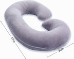 1 MIDDLE ONE - Almohada de embarazo, almohada de cuerpo completo en...