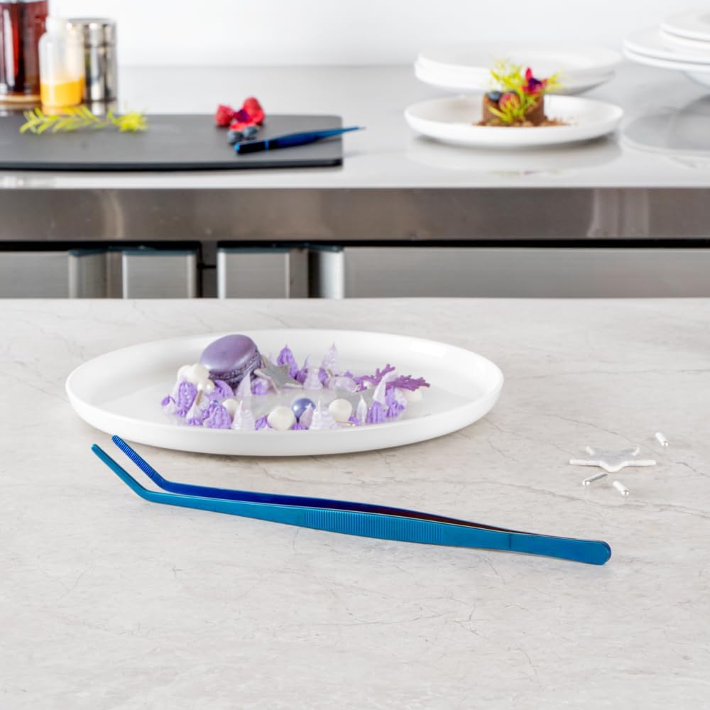 Restaurantware Perfect Point - Pinzas curvadas de 11.8 pulgadas, 1...