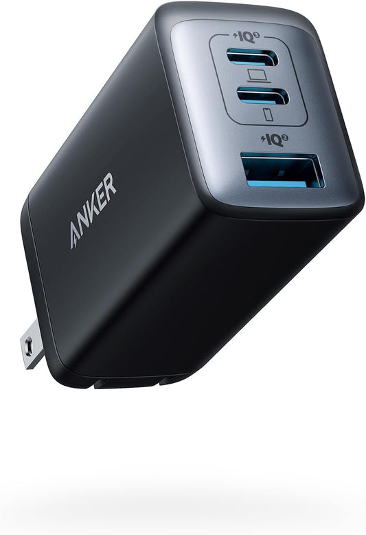 Anker Cargador 65 W 3 puertos rápido plegable USB C bloque
