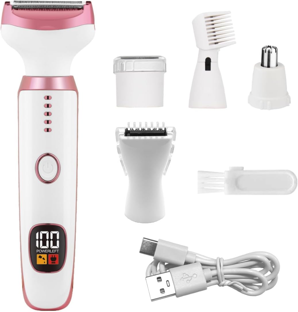 Maquinillas de afeitar eléctricas para mujer, recortadora de bikini...