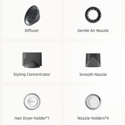 PLUZZ Pro Secador de pelo profesional con cable de alimentación de...