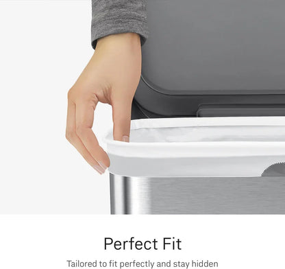 simplehuman Código M - Bolsas de basura con cordón de ajuste adapta...