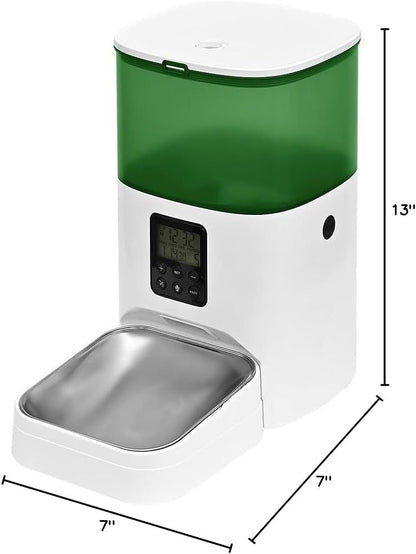 Comedero automático para gatos, dispensador de comida para gatos co...