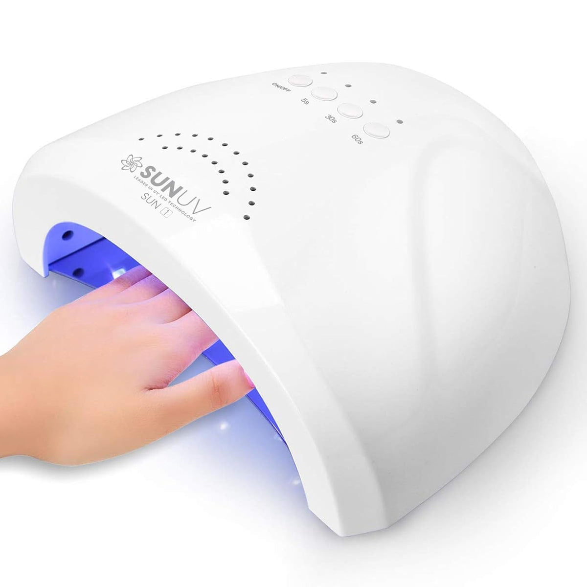 SUNUV Lámpara de uñas LED UV para esmalte de gel, secadora de uñas...
