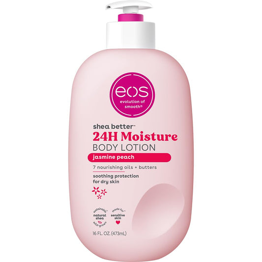eos Shea Better Loción corporal Jasmine Peach, cuidado de la piel c...