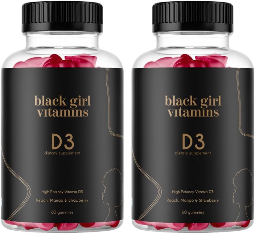Black Girl Vitamins - Gomitas de Vitamina D3, para Apoyo Inmunológi...