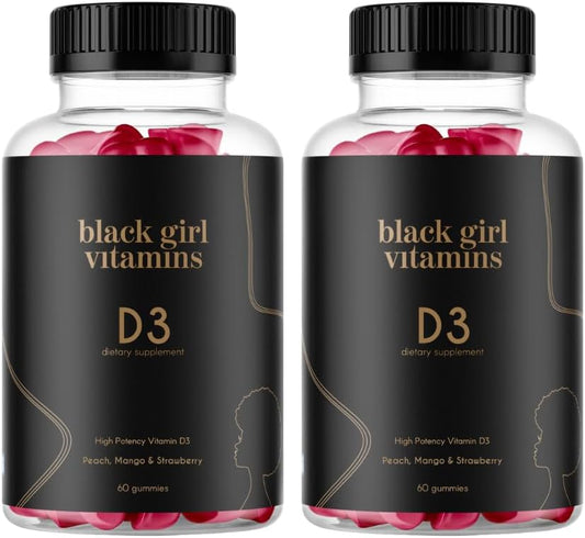 Black Girl Vitamins - Gomitas de Vitamina D3, para Apoyo Inmunológi...