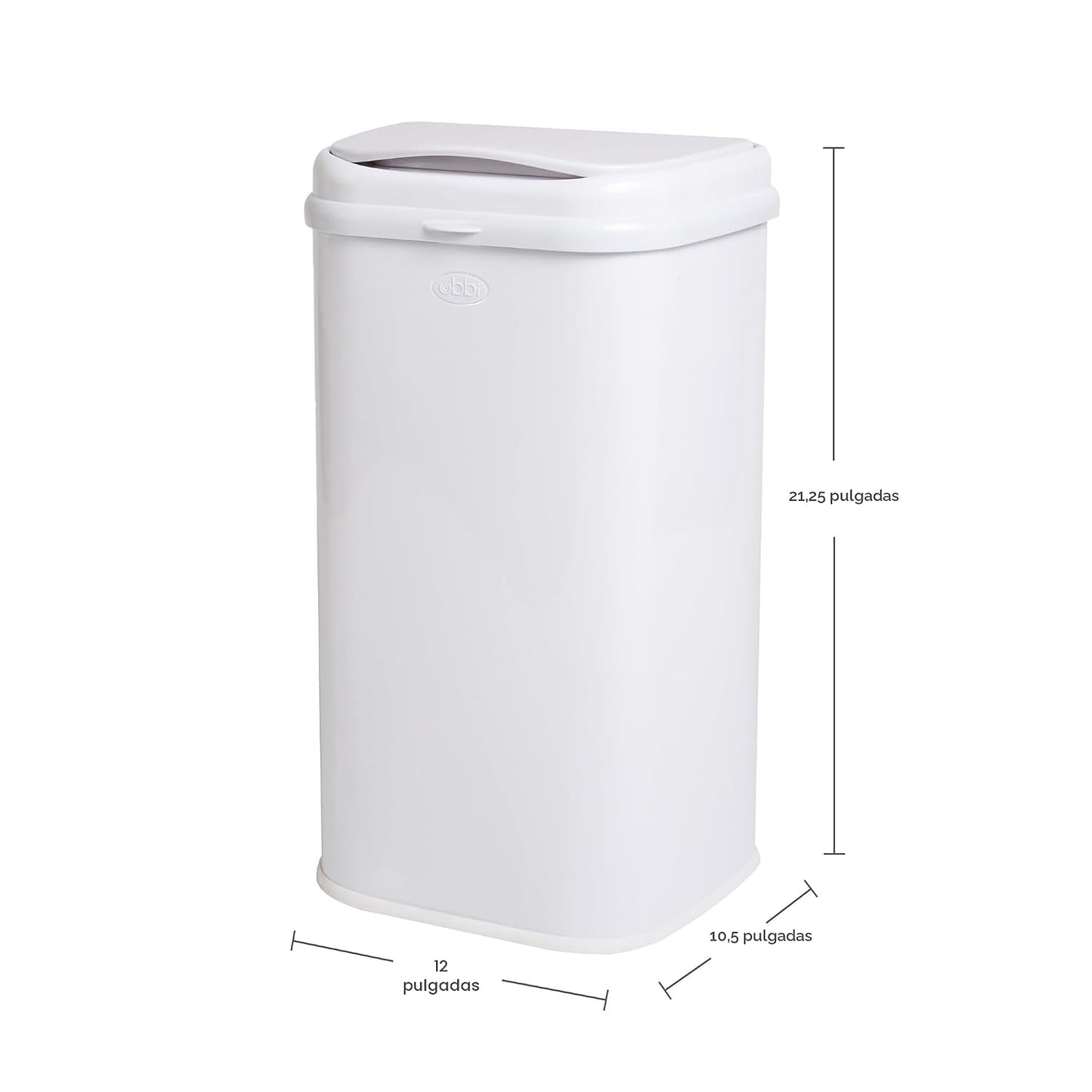 Ubbi, cubo de pañales para adultos, de acero con bloqueo de olores,...