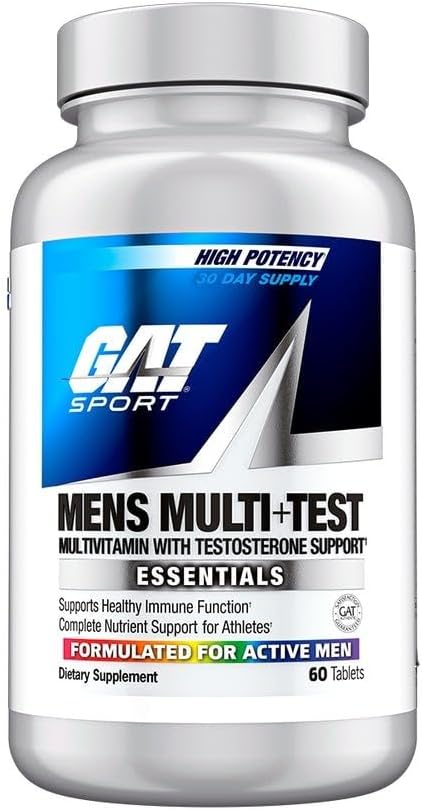 GAT SPORT Tabletas multivitamínicas premium para hombres Multi + Te...