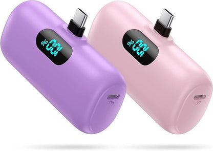 Paquete de 2 cargadores portátiles pequeños para iPhone 17\/16\/15...