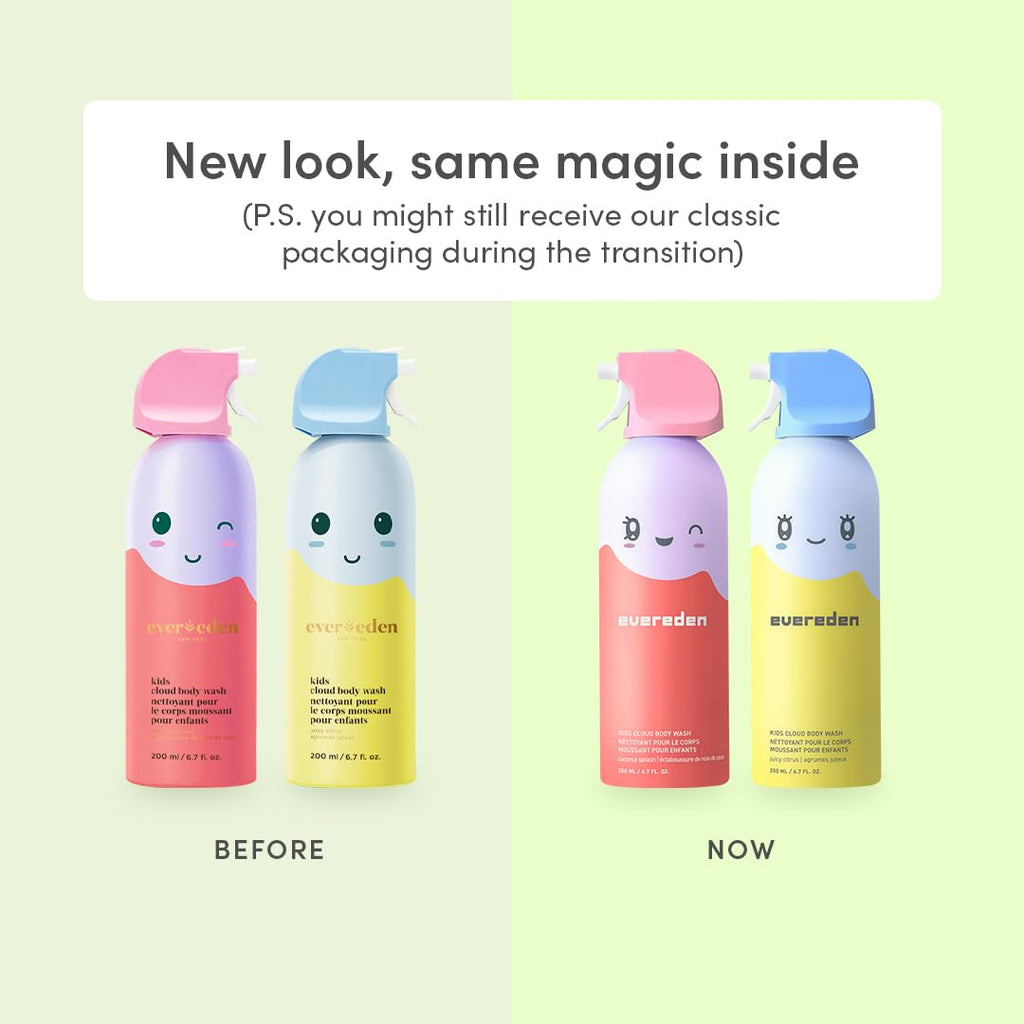 Evereden Juego de champú, acondicionador y gel de baño para niños,...