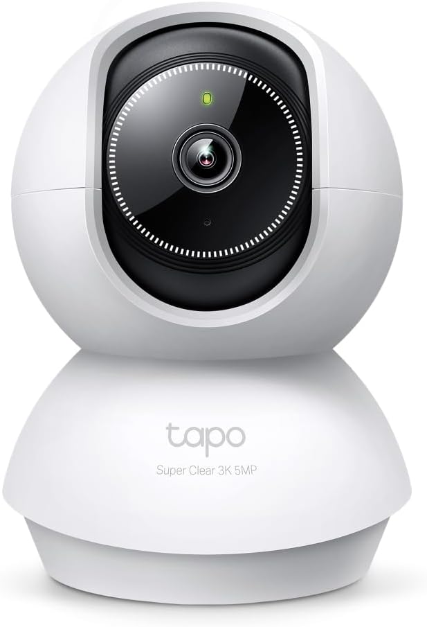 Tapo Cámara de seguridad interior 3K 5MP para monitor de bebé, cáma...