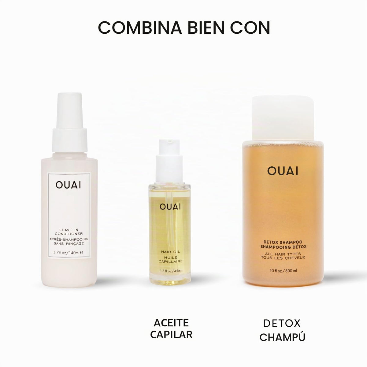 OUAI Acondicionador sin enjuague multitarea, aroma North Bondi | Sp...