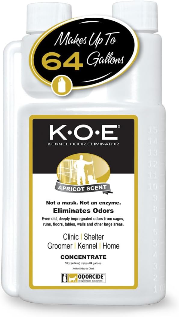 Odorcide K.O.E. Eliminador de olores de albaricoque de 16 oz para o...