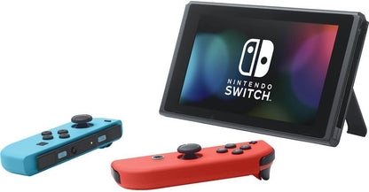 Nintendo Switch with Neon Blue and Neon Red Joy‑Con