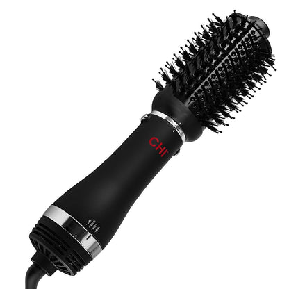CHI Volumizer - Cepillo de soplado 4 en 1, secador de pelo que crea un cabello suave, sedoso y brillante, cuatro accesorios intercambiables para un estilo versátil, color negro