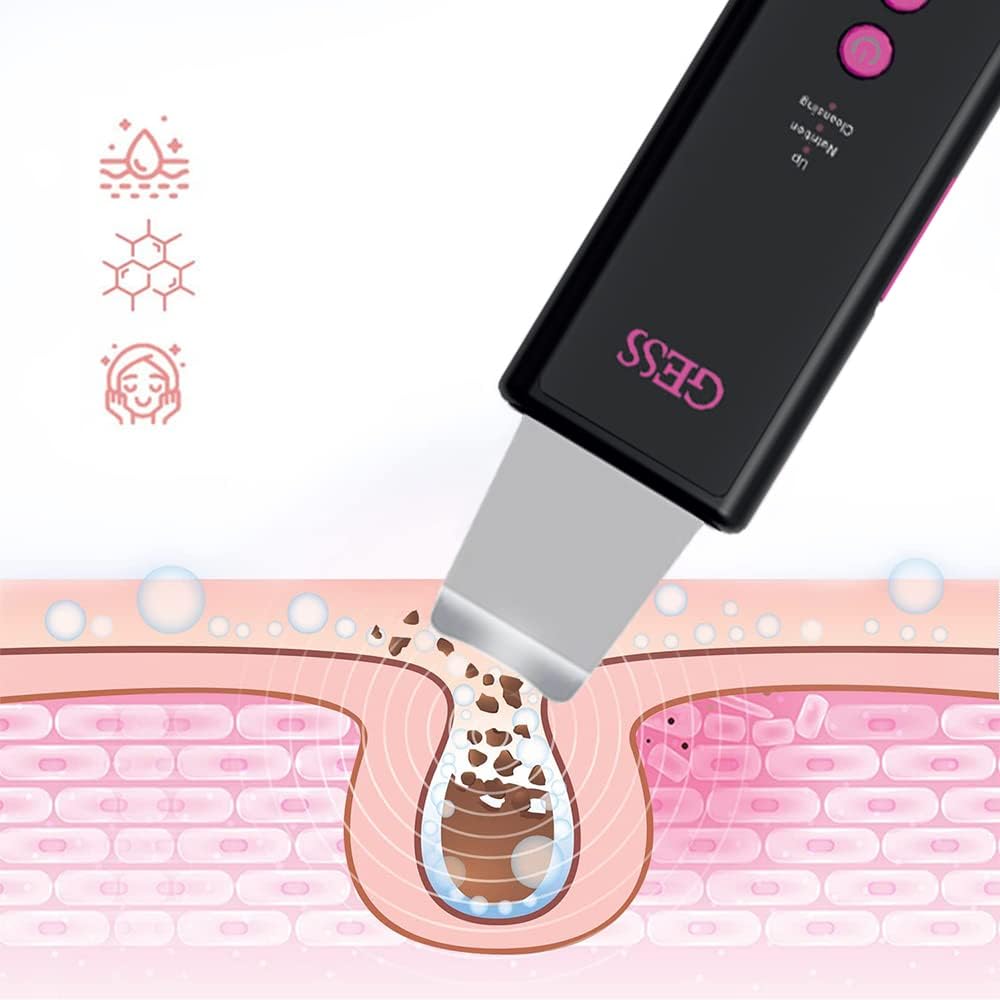 GESS Dispositivo facial de microcorriente 3 en 1 | Espátula facial...